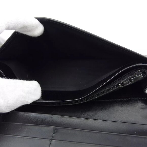 CELINE wallet macadam beige PVC ?~ leather Authentic used - Picture 7 of 8